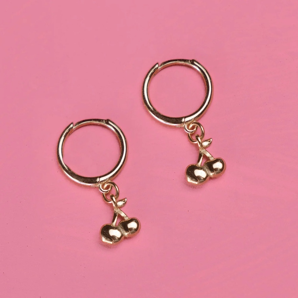 VOIGHT Cherry Mini Hoops Earrings
